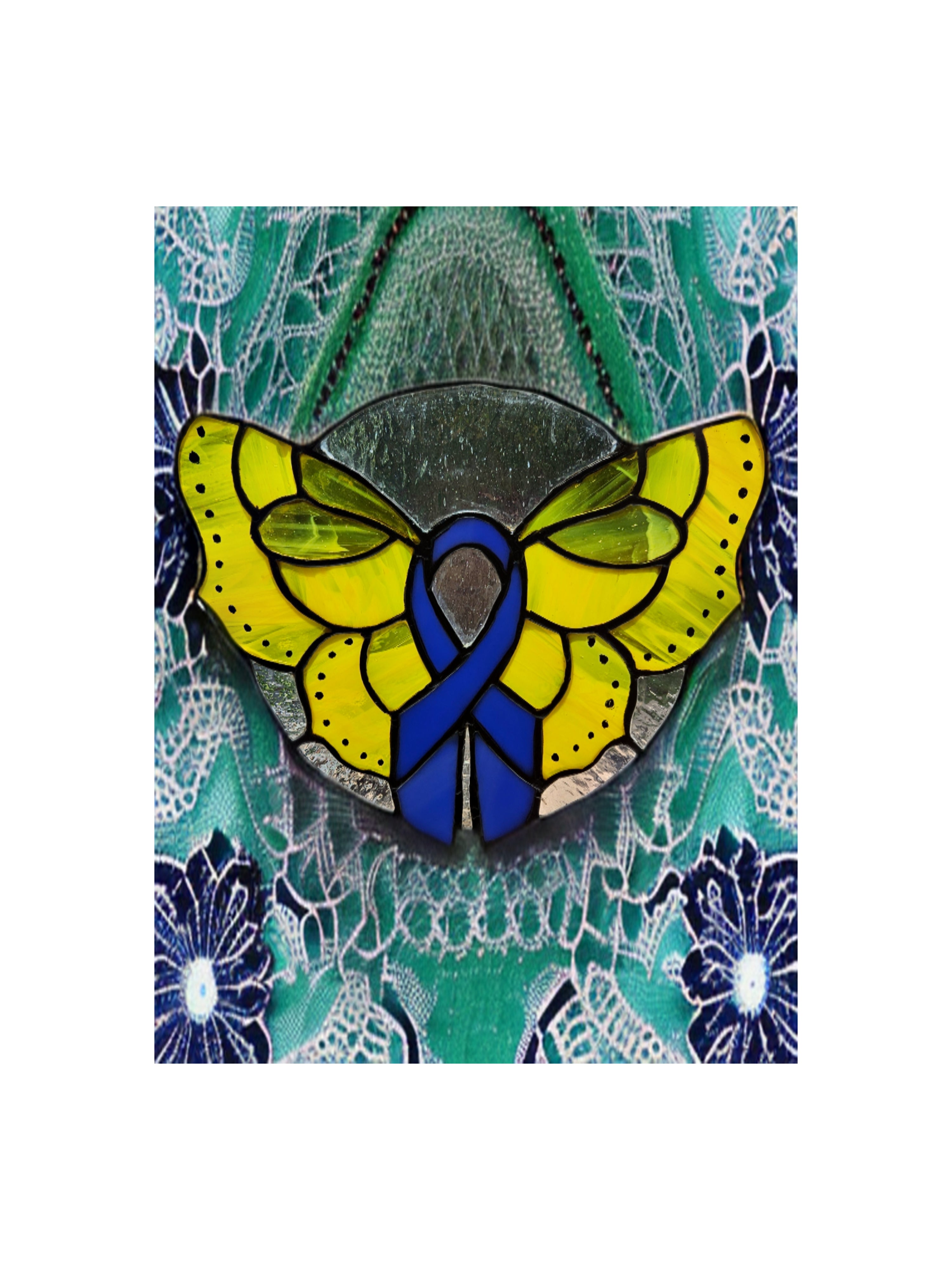 Stained Glass Awareness Ribbon newest